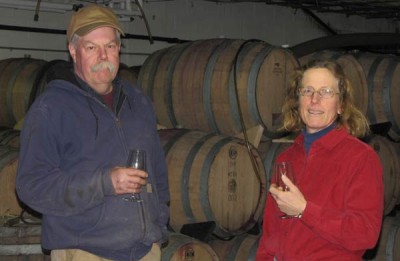 Ann & John H in the cellar