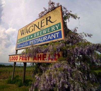 Wagner sign - 1000 feet ahead. Photo by Stu Gallagher Photography