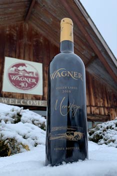 2016 Meritage in the snow at the winery